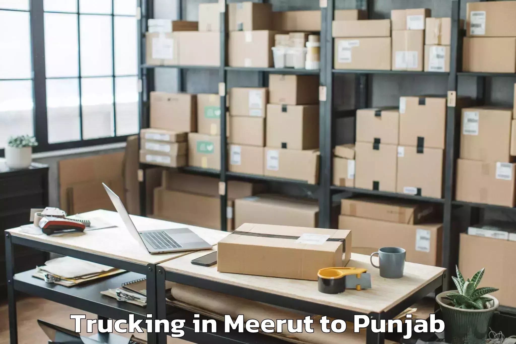 Meerut to Dhar Kalan Trucking Booking